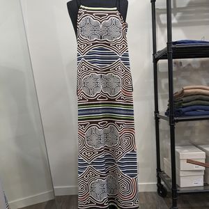 Geometric pattern maxi dress